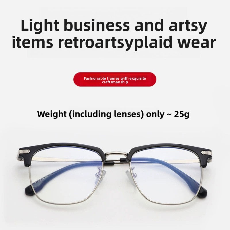 Half Frame Anti Blue Light Glasses