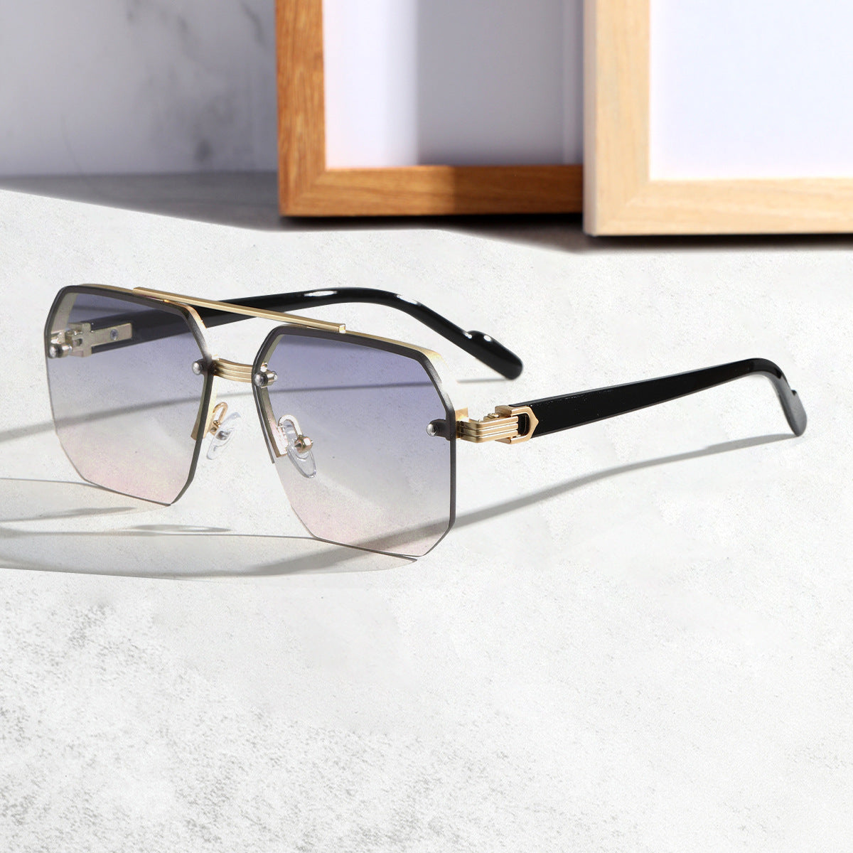Half-Frame Driving Sunglasses
