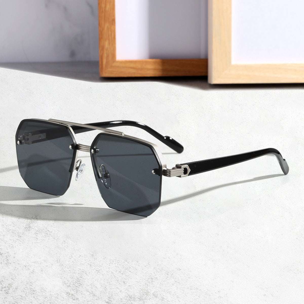 Half-Frame Driving Sunglasses