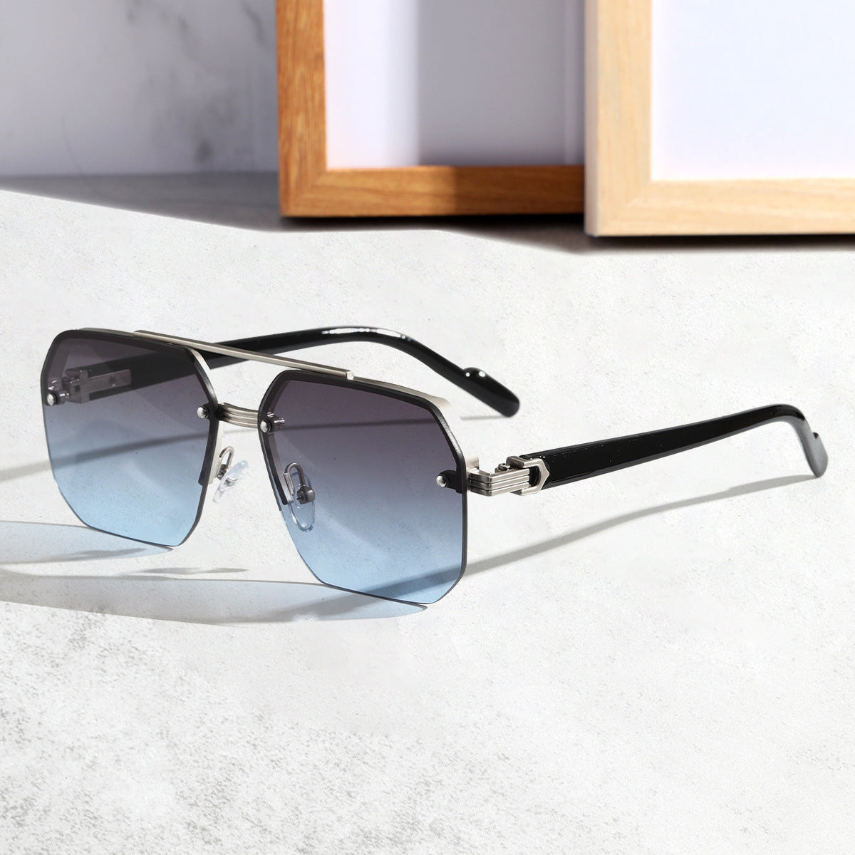 Half-Frame Driving Sunglasses