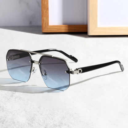 Half-Frame Driving Sunglasses