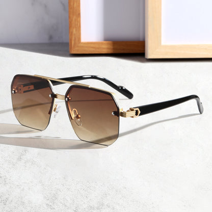 Half-Frame Driving Sunglasses