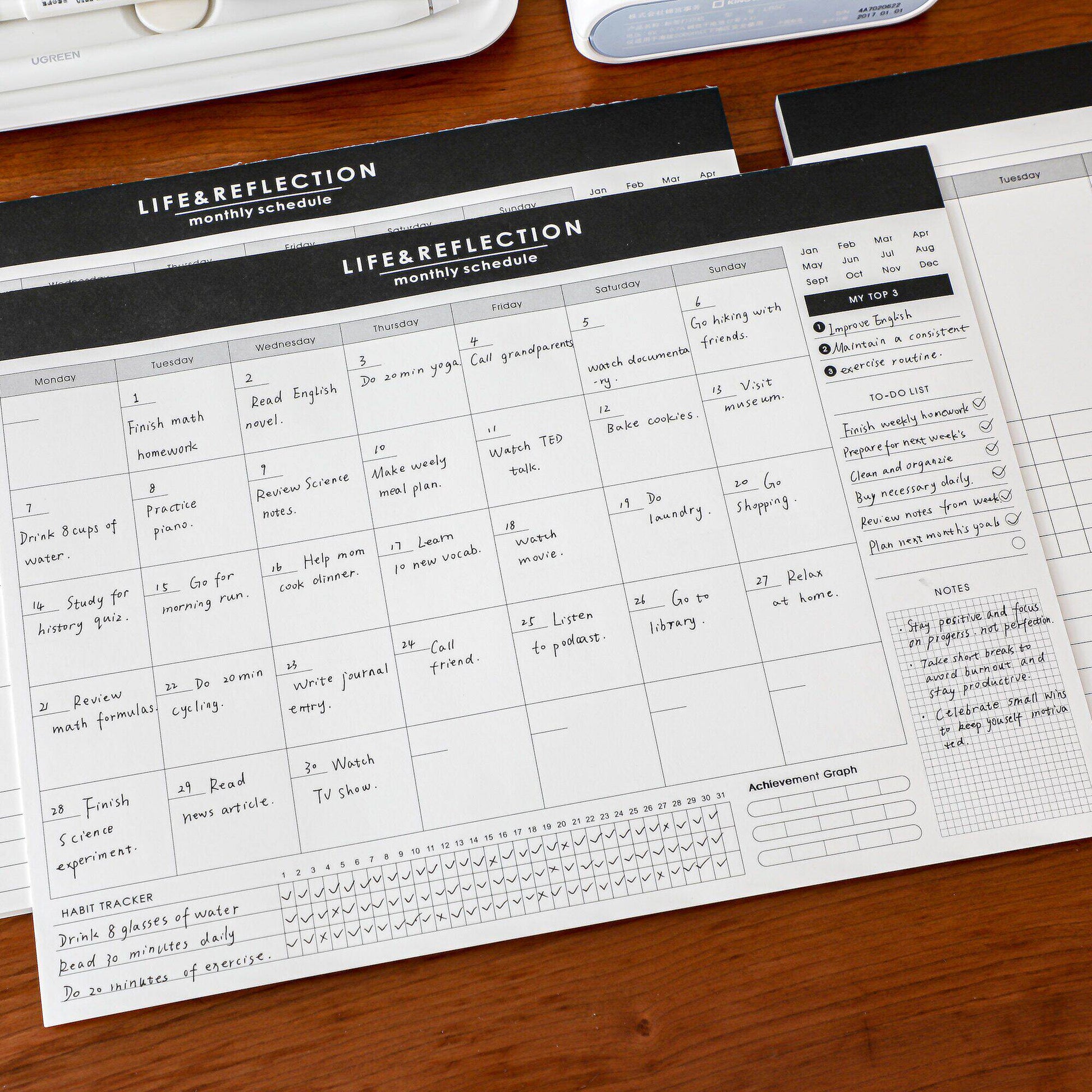 Half Ink Calendar Style Planner