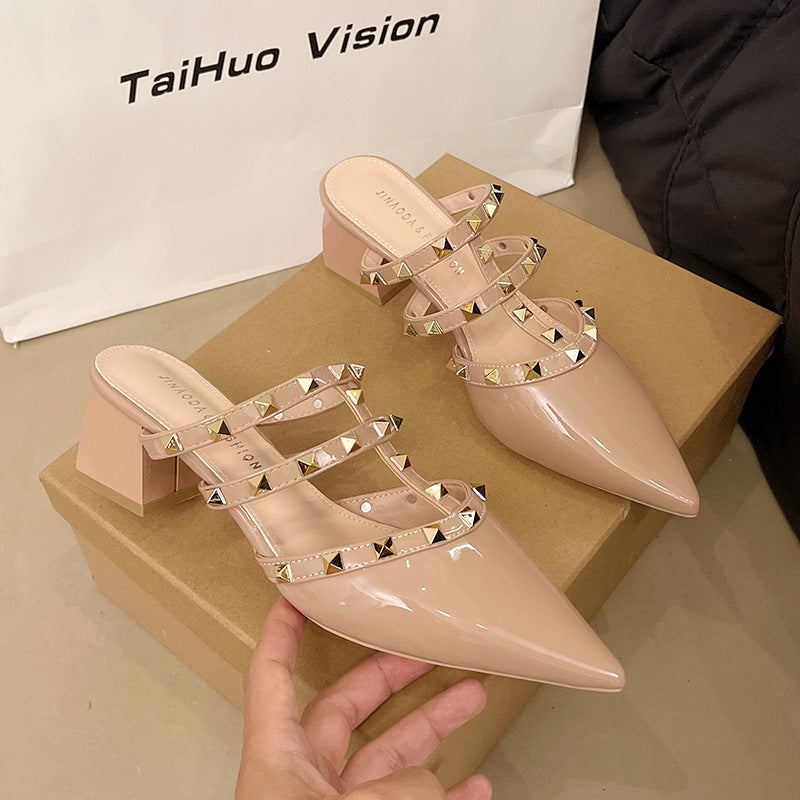 Half-length ankle strap sandals