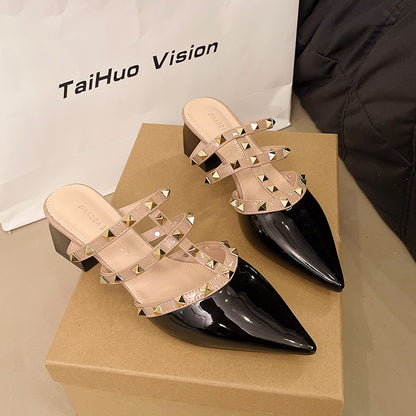 Half-length ankle strap sandals