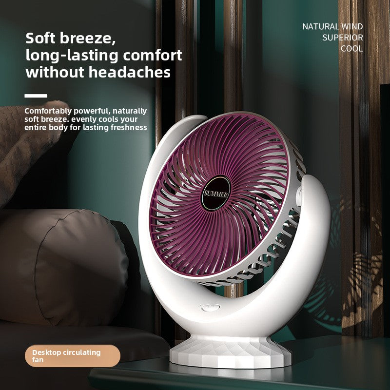 Half-moon-shaped five-leaf small fan