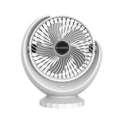 Half-moon-shaped five-leaf small fan