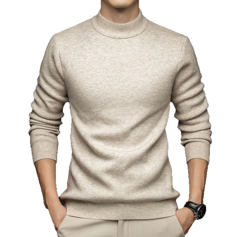 Half-neck knitted sweater