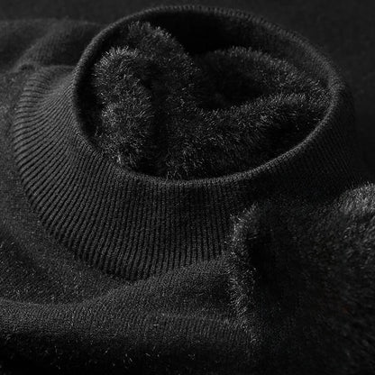 Half-neck knitted sweater