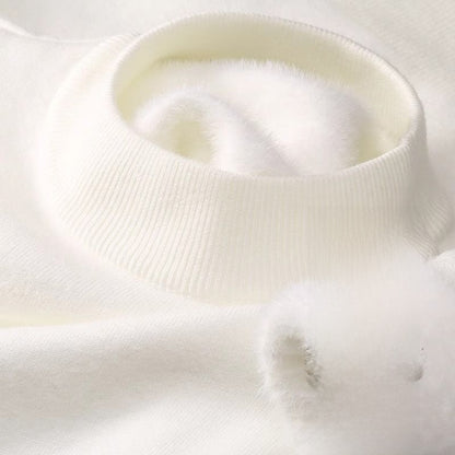 Half-neck knitted sweater