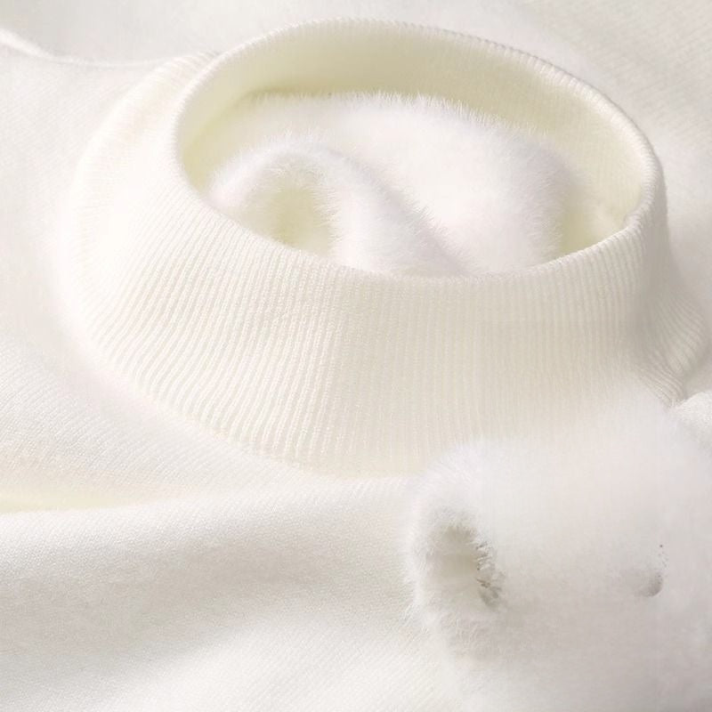Half-neck knitted sweater