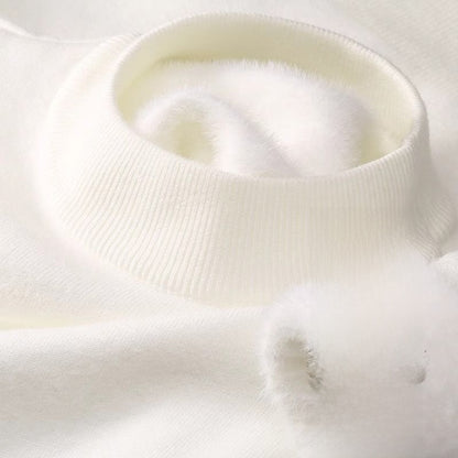 Half-neck knitted sweater