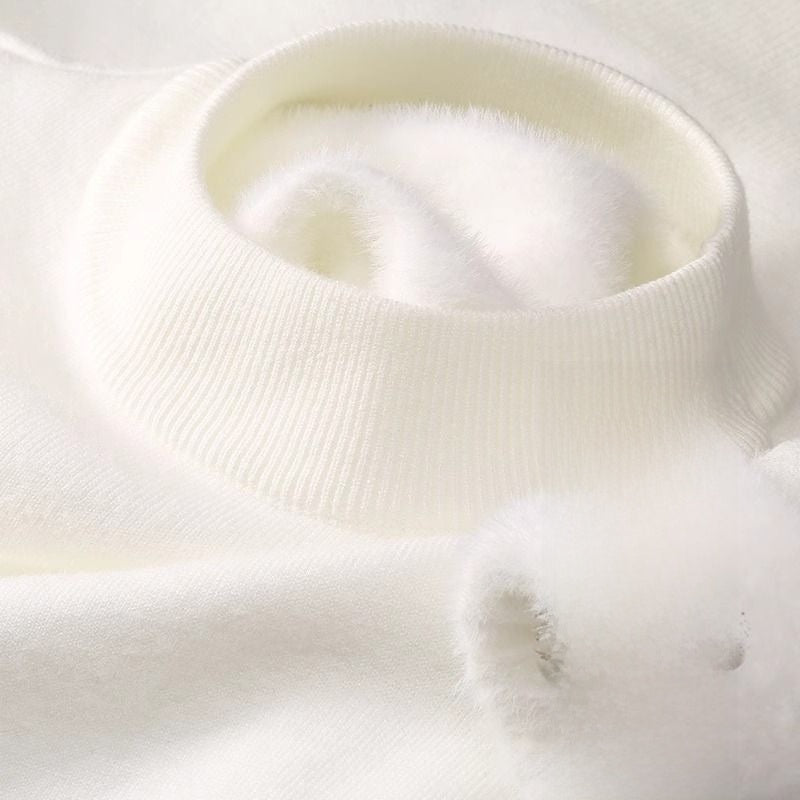 Half-neck knitted sweater