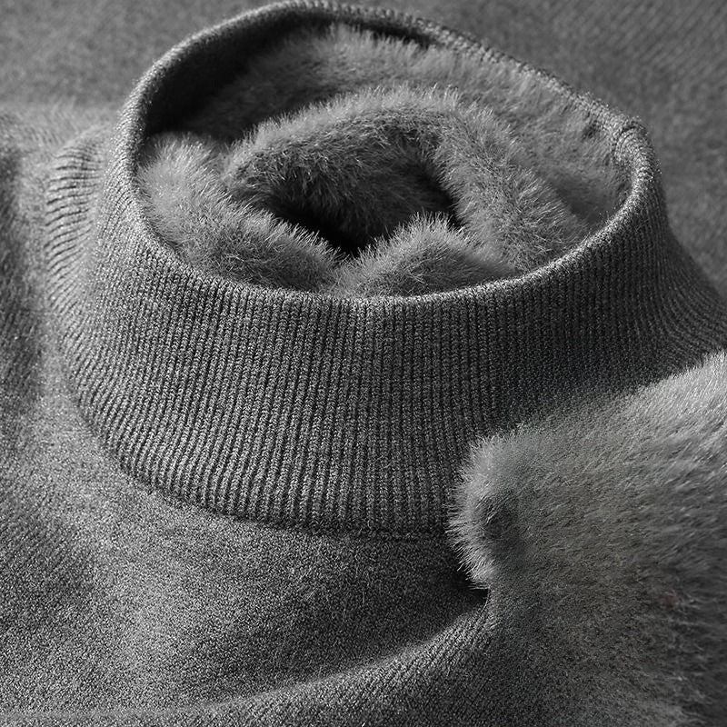 Half-neck knitted sweater