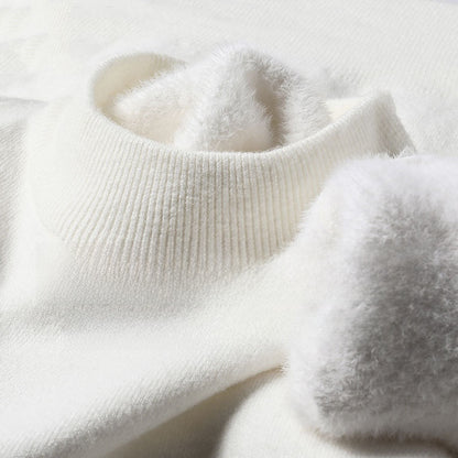 Half-neck knitted sweater