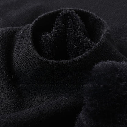 Half-neck knitted sweater