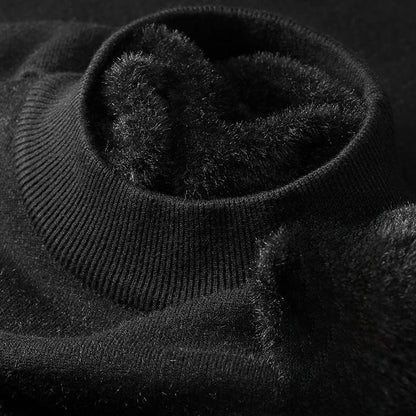 Half-neck knitted sweater