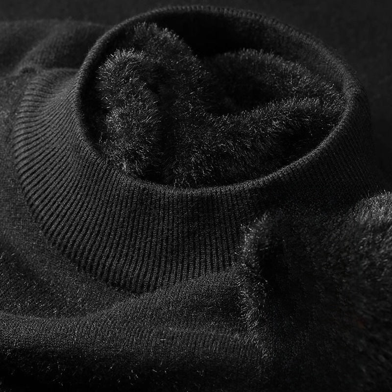 Half-neck knitted sweater