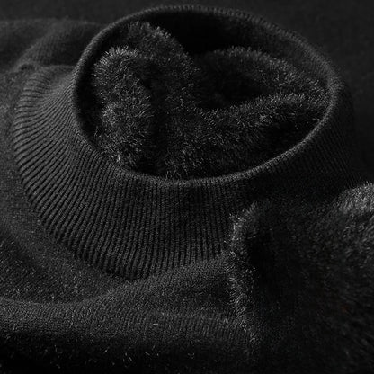 Half-neck knitted sweater
