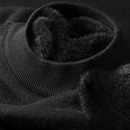 Half-neck knitted sweater