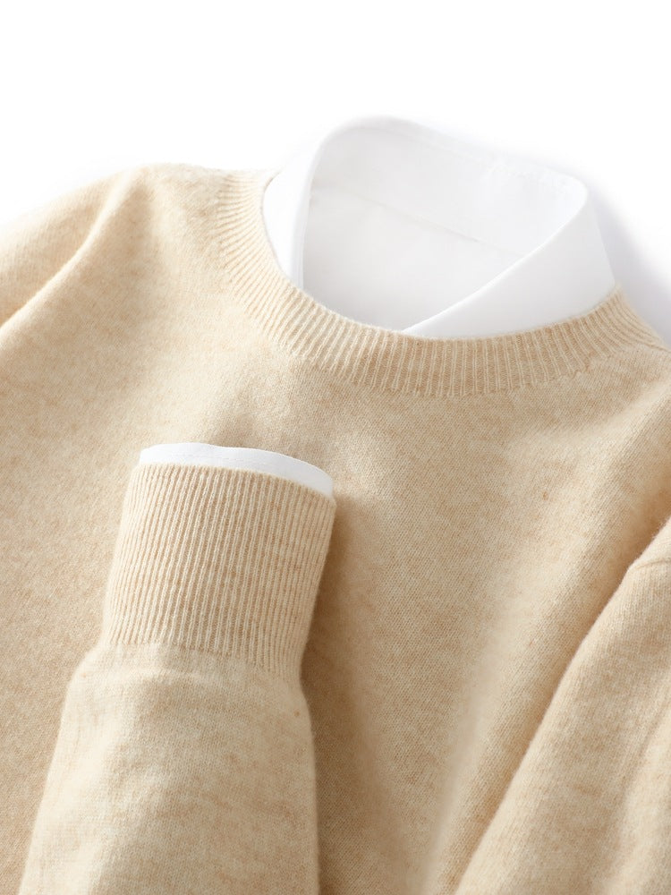 Half-neck wool sweater