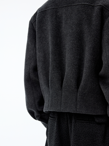 Half-padded wool jacket