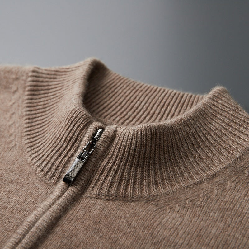 Half-turtleneck casual sweater