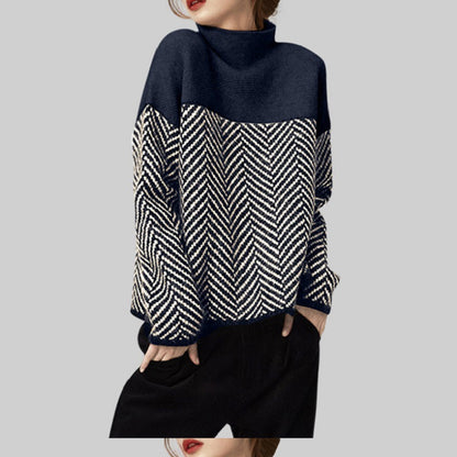 Half Turtleneck Knitwear Loose Pullover Sweater