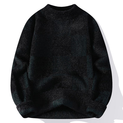 half turtleneck sweater men's
