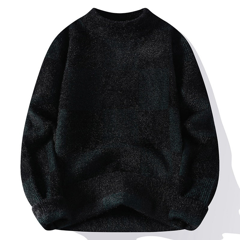 half turtleneck sweater men's