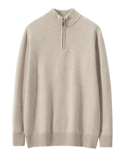 Half-Zip Cashmere Sweater Mens Knitwear