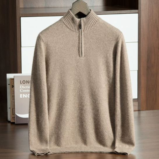 Half-Zip Cashmere Sweater Mens Knitwear