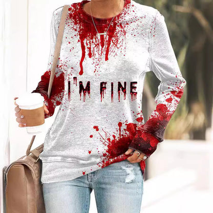 Halloween 3D Printed Pullover Sweatshirt