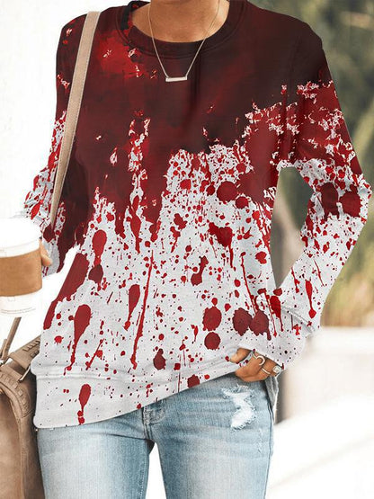 Halloween 3D Printed Pullover Sweatshirt