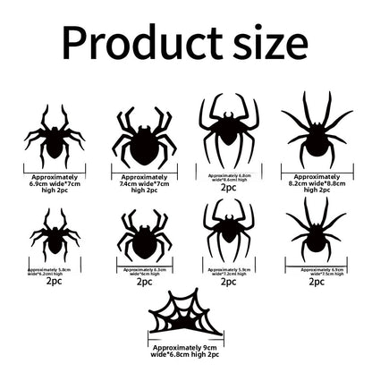 Halloween 3D Spider Bat LED Flashing Wall Stickers Decoration