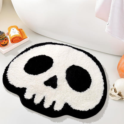 Halloween Bat-Shaped Soft Absorbent Rug