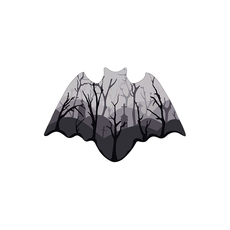 Halloween Bat-Shaped Soft Absorbent Rug