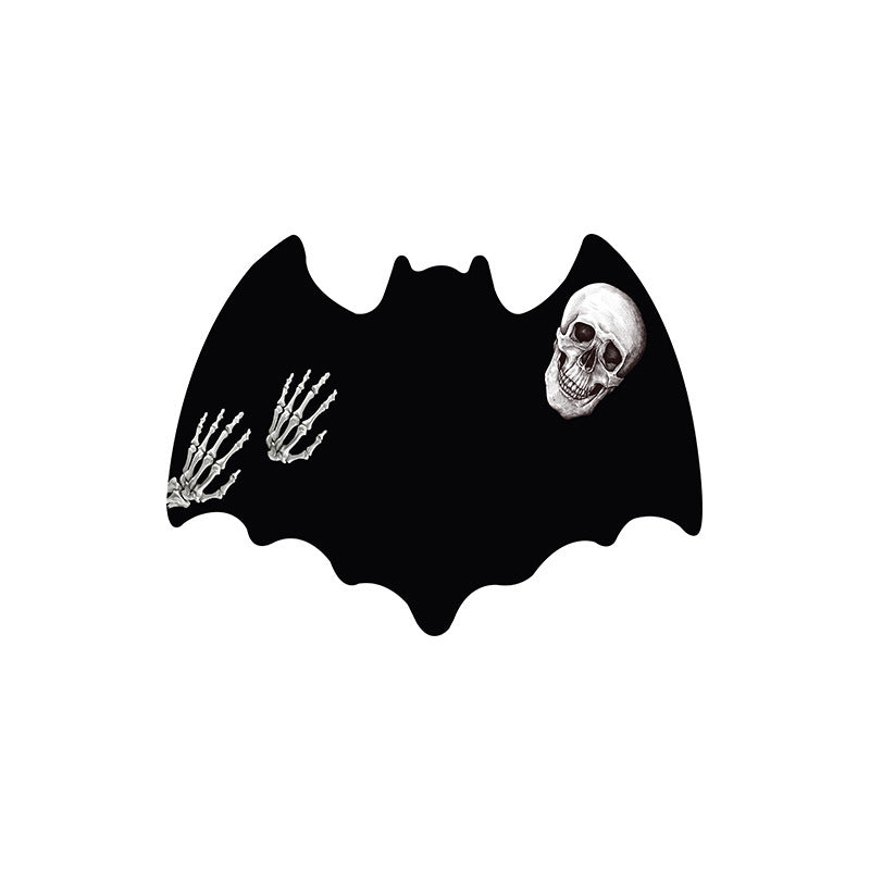 Halloween Bat-Shaped Soft Absorbent Rug