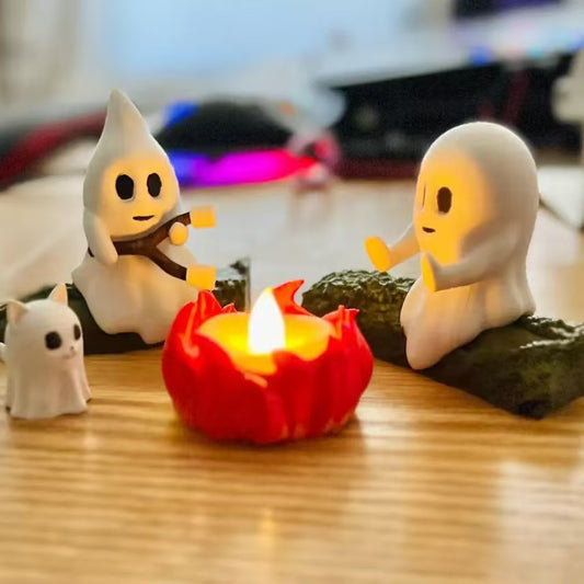 Halloween Campfire Flickering Night Light Ornament