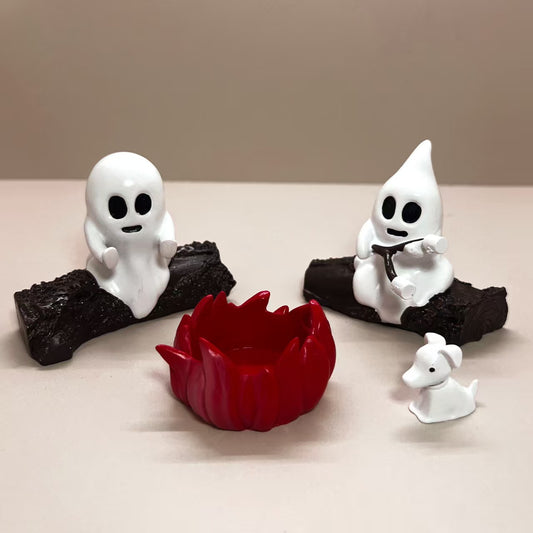 Halloween Campfire Flickering Night Light Ornament