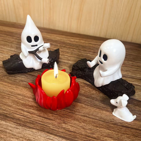 Halloween Campfire Flickering Night Light Ornament