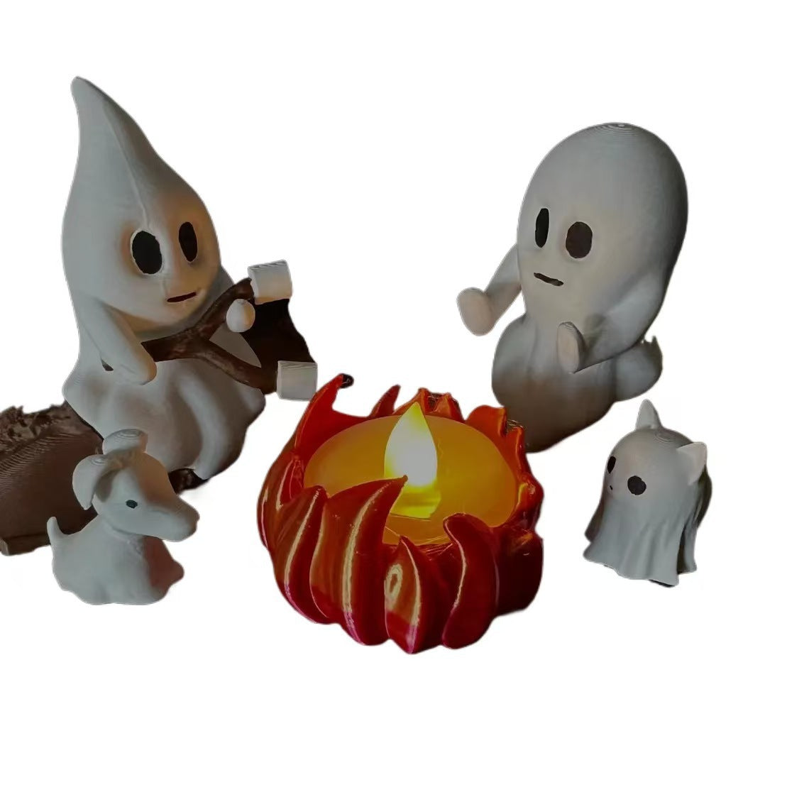 Halloween Campfire Flickering Night Light Ornament