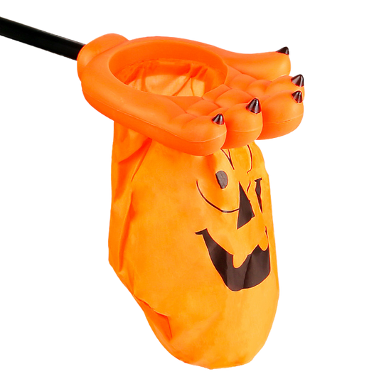 Halloween children ask for candy bags to hold sugar containers