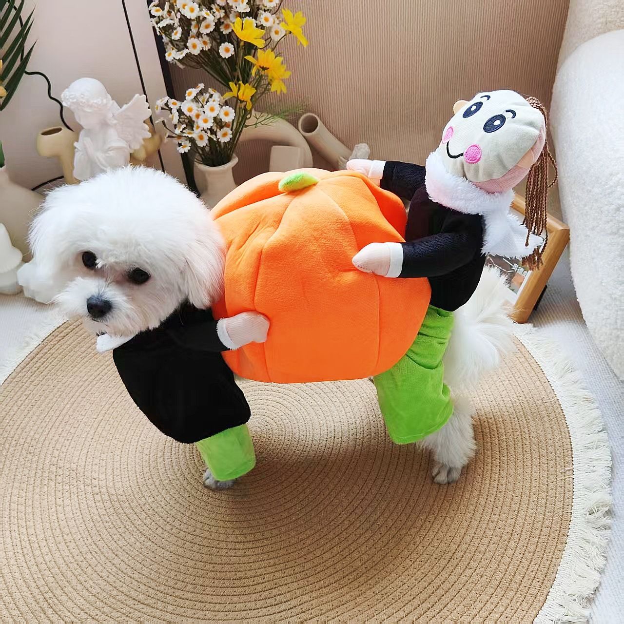 Halloween Christmas Pet Dog Costume Pumpkin