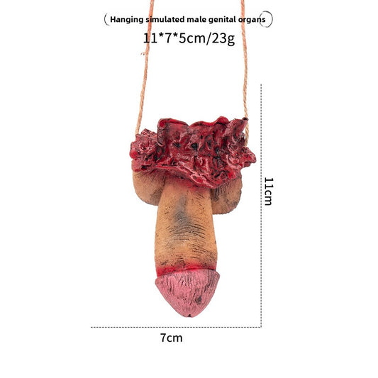 Halloween Decoration Props Realistic Broken Hands and Feet Hanging Chains