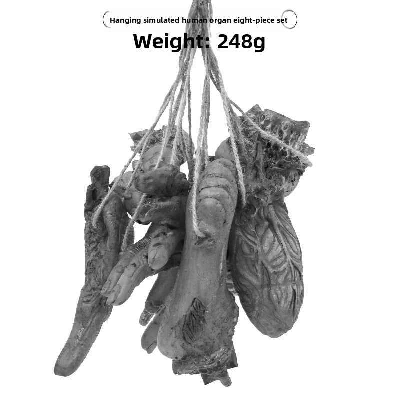Halloween Decoration Props Realistic Broken Hands and Feet Hanging Chains