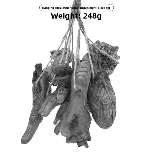 Halloween Decoration Props Realistic Broken Hands and Feet Hanging Chains