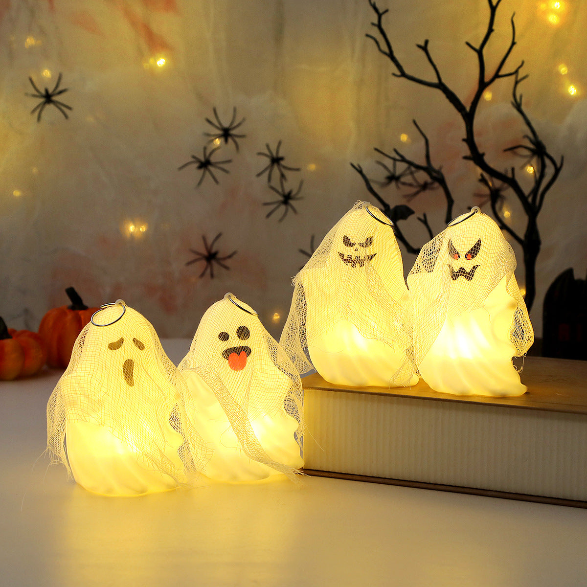Halloween decorative ornaments portable pumpkin lanterns