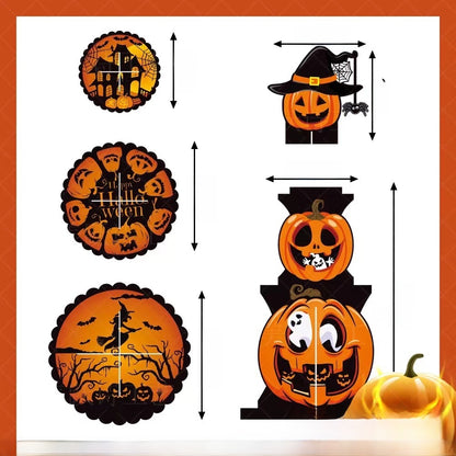 Halloween Decorative Pumpkin Multi-layer Cake Rackarty Dessert