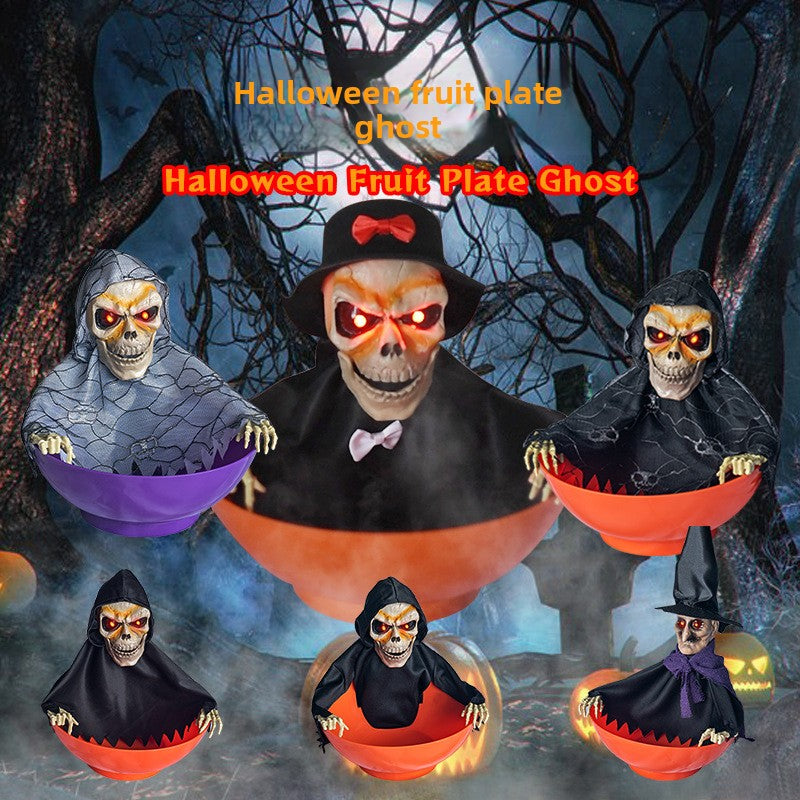 Halloween electric fruit platter Ghost party props